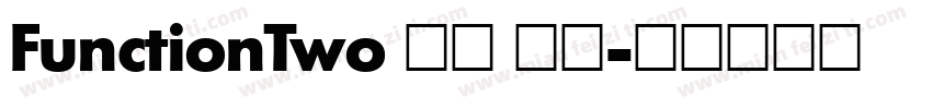 FunctionTwo 粗体 斜体字体转换